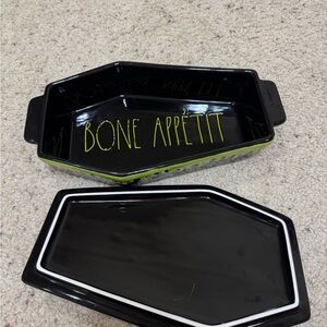 Rae Dunn Black and Green Bone Appétit Tray